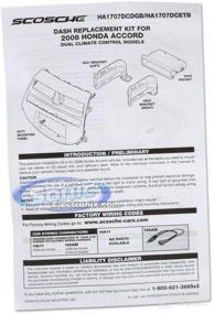 img 2 attached to 🔧 Scosche HA1707DCDGB Dual-Climate Control Dash Kit: 2008-12 Honda Accord, ISO Double DIN & DIN+Pocket Compatibility, Dk Gray