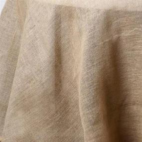 img 3 attached to Wholesale Natural Rustic Burlap Tablelinens Jute Round Tablecloth - 132" Efavormart For Wedding Event Decoration