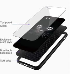 img 1 attached to 😺 Eouine Huawei P30 Pro Case | Black Cat Pattern | Anti-Scratch Shockproof Tempered Glass Cover with Soft Silicone Bumper | Compatible with Huawei P30 Pro Smartphone