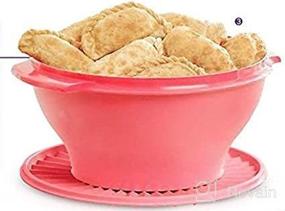 img 1 attached to 🍓 Crushed Raspberry Tupperware Servalier Bowl 17 Cup: Durable and Stylish Storage Solution