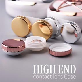 img 2 attached to 👁️ Cute & Portable Contact Lens Case with Mirror & Remover Tool - Ideal Travel & Home Storage Solution