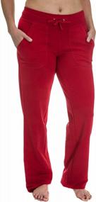 img 2 attached to Alki'i Women's Lounge Pants with Pockets - Straight Leg Knit for Maximum Comfort and Style