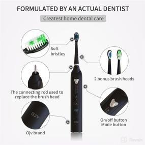 img 3 attached to Powerful Rechargeable Toothbrush with Replaceable Heads - OJV Professional