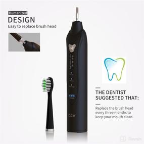 img 2 attached to Powerful Rechargeable Toothbrush with Replaceable Heads - OJV Professional