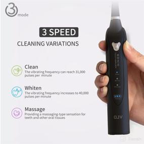 img 1 attached to Powerful Rechargeable Toothbrush with Replaceable Heads - OJV Professional