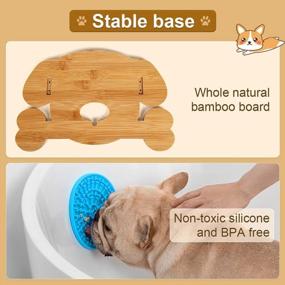 img 3 attached to Interactive Dog Treat Toy With Lick Mat And Slow Dispenser Feeder - Adjustable Height Puzzle Feeder For IQ Training, Pet Anxiety Relief - Perfect For Small To Large Dogs