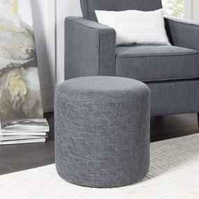img 2 attached to Stylish And Versatile Silverwood Ottoman In Sleek Grey Finish