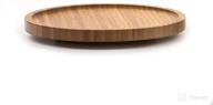 🎋 bamboo tool crock turntable lazy susan by rsvp international, 8.25 inches - ideal for cabinets or countertops - rotating base with strong lip for organizing spices & small bottles logo