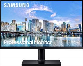 img 4 attached to Adjustable Samsung LF24T452FQNXGO 24 Inch Computer Monitor - 1920X1080P, 75Hz, Flicker-Free, Height Adjustment, USB Hub, Wall Mountable, HD, IPS, HDMI