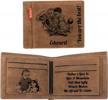 custom engraved photo wallets - perfect gift for dad, husband or son! logo