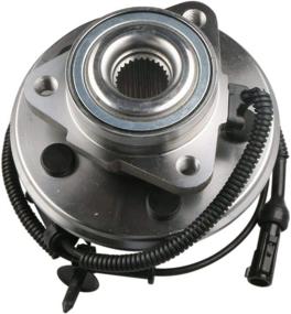 img 1 attached to 🔧 MOOSTPLUS Front Wheel Hub Bearing Assembly 515050 Compatible for Aviator Mountaineer Explorer 4-Door with ABS, 5-Lug