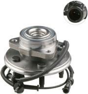 🔧 moostplus front wheel hub bearing assembly 515050 compatible for aviator mountaineer explorer 4-door with abs, 5-lug logo