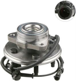 img 4 attached to 🔧 MOOSTPLUS Front Wheel Hub Bearing Assembly 515050 Compatible for Aviator Mountaineer Explorer 4-Door with ABS, 5-Lug