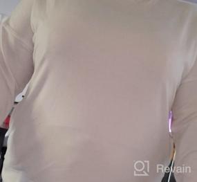 img 6 attached to Женская толстовка большого размера с воротником под горло и длинным рукавом, легкий топ с карманом, пуловер
