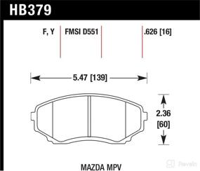 img 1 attached to 🦅 Тормозные колодки Hawk Performance LTS HB379Y.626