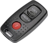 🔑 dorman 13615 keyless entry transmitter cover: black, compatible with mazda models логотип