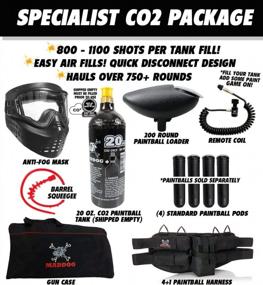 img 2 attached to Expert Maddog Package: GOG ENMEy Paintball Gun Marker With Complete Starter Kit