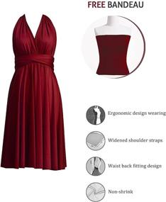 img 3 attached to Convertible Infinity Transformer Multiway Bridesmaid Women's Clothing ~ Dresses