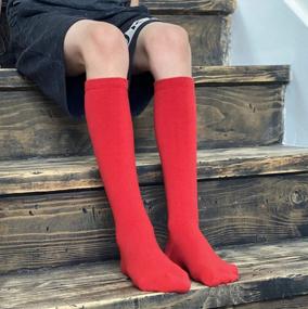 img 1 attached to Unisex Knee High School Socks - Ideal For Sports, Uniforms, And Medical Needs