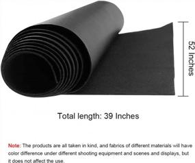 img 3 attached to DIY Crafts Made Easy With 1.2Mm Thick Faux Leather Sheets: 52"W X 39"L Synthetic PU Leather Material For Sofa Upholstery, Sewing, And More (Black)