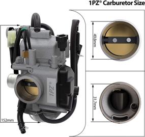 img 2 attached to 🔧 1PZ T35-C01 Carburetor Carb for Honda Rancher 350 TRX350 350ES 350FE 350FMTE 350TM 2000-2006 - Ultimate Replacement Solution