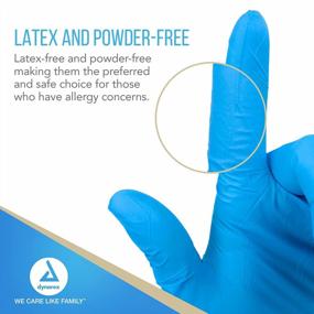 img 2 attached to Dynarex Powder-Free Nitrile Exam Gloves, Non-Latex, Medium Size, 100 Count Per Pack, Pack Of 10 For Maximum Convenience