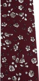 img 1 attached to Обновите свой стиль с помощью мужских узких галстуков из хлопка с цветочным принтом Ayliss