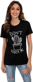 img 3 attached to 🌵 RGOSME Summer Cactus Juniors Girls' Clothing Shirts