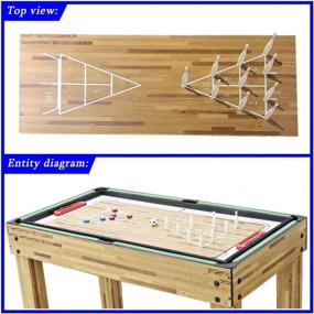img 1 attached to Get Your Game-On With HaxTON 5-In-1 Multi Game Table - Perfect For Kids And Adults!