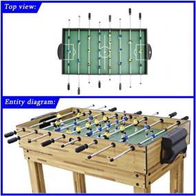 img 4 attached to Get Your Game-On With HaxTON 5-In-1 Multi Game Table - Perfect For Kids And Adults!