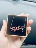 img 1 attached to Personalize Your Style with 💍 CLY Jewelry's Sterling Silver Custom Name Pendant review by Ronald Duguay