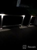 img 1 attached to SOLPEX Solar Fence Lights 8-Pack For Outdoor Decoration: Waterproof LED Wall Lights For Deck, Patio, Stairs, And Driveway - Warm White review by Carlos Damain