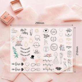 img 2 attached to 230 Pcs Cute Wedding Stickers - Aesthetic Retro Journaling Supplies Kit For Planner, Junk Journals & Scrapbooking