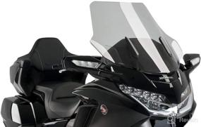 img 2 attached to 🛡️ Puig Touring Windshield for Honda GL1800 Goldwing 18-19 Clear/Smoke