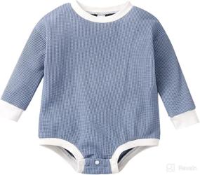 img 4 attached to Capbier Crewneck Sweatshirts Oversized Bodyusuit Apparel & Accessories Baby Boys