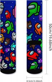 img 1 attached to AnNido Among Us Socks For Women/Men, Novelty Cartoons Funny Socks For Gifts