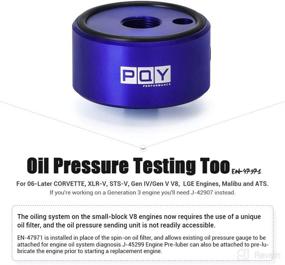 img 3 attached to 🔵 PQY Kent Moore Tool EN-47971 Oil Pressure Gauge Adapter: Genuine BLUE Adapter for Gen 4 & 5 V8 Engines