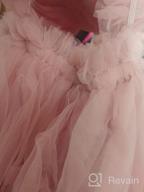 img 1 attached to Baby Girl Tutu Tulle Dress With Flower Headband For Wedding Birthday Parties review by Robb Fillmore