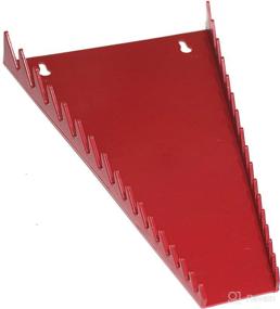 img 4 attached to JSP Brand Red 16 Wrench Holder Organizer Rack Tray - Efficient Wall Storage for Toolbox Sorter