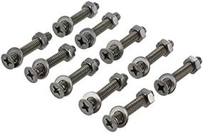 img 3 attached to 🔒 Efficiently Secure L Track Tie Down Systems with US Cargo Control Airline-Style Track Fastener Pack - 10 Sets of Bolts, Nuts, and Washers