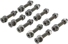 img 2 attached to 🔒 Efficiently Secure L Track Tie Down Systems with US Cargo Control Airline-Style Track Fastener Pack - 10 Sets of Bolts, Nuts, and Washers