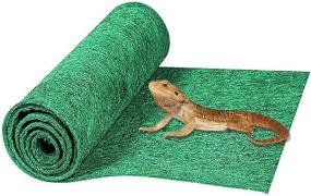 img 4 attached to 🦎 HERCOCCI Reptile Carpet: Premium Terrarium Bedding & Cage Mat for Reptiles - Ideal Supplies for Bearded Dragon, Lizard, Tortoise, Gecko, Snake