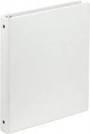 white samsill value binder, 1 inch capacity (11307) - optimize your organization logo