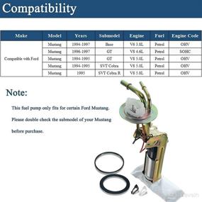 img 3 attached to 🚗 High-Performance Electric Fuel Pump Assembly for 1994-1997 Ford Mustang 3.8L 4.6L 5.0L 5.8L