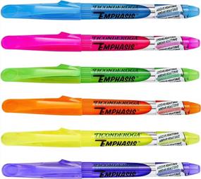 img 3 attached to Ticonderoga Emphasis Highlighter - Pocket Style For Effortless Highlighting