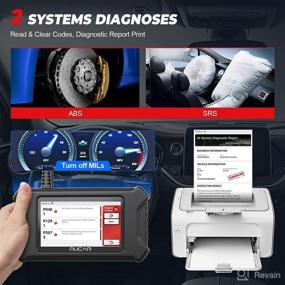 img 2 attached to Professional Car Diagnostic Tool - MUCAR CS2 OBD2 Scanner, Vehicle OBDII Scan Tool with ABS/SRS System Diagnosis, Oil EPB TPMS Maintenance Services, Free Online Update