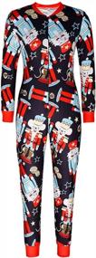 img 2 attached to Подходящая рождественская пижама: женская цельная пижама Onsie с дизайном оленей и единорога, идеально подходящая для семейного комбинезона и клубной одежды
