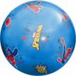 marvel spiderman hedstrom super bouncing ball - 20 inch with pump for ultimate fun logo