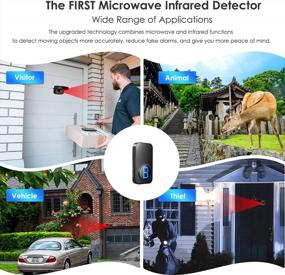 img 3 attached to Driveway Alarm Wireless Motion Detector Alarm 600 Feet Long Range Outdoor Weather Resistant Motion Sensor & Detector Security Alert System Monitor Protect Outside/Inside Property