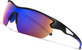 img 4 attached to 🕶️ Polarized Baseball Cycling Motorcycle Sunglasses: Essential Accessories for Men's Eyewear